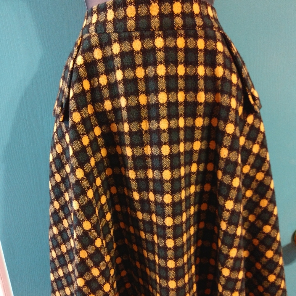 Voodoo Vixen Wool blend Full Swing Skirt